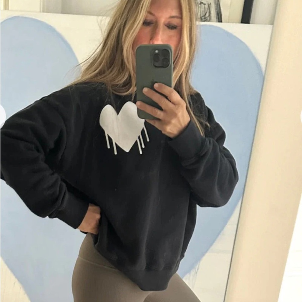 Kerri Rosenthal - Ex-Boyfriend Drippy Heart Sweatshirt - Black